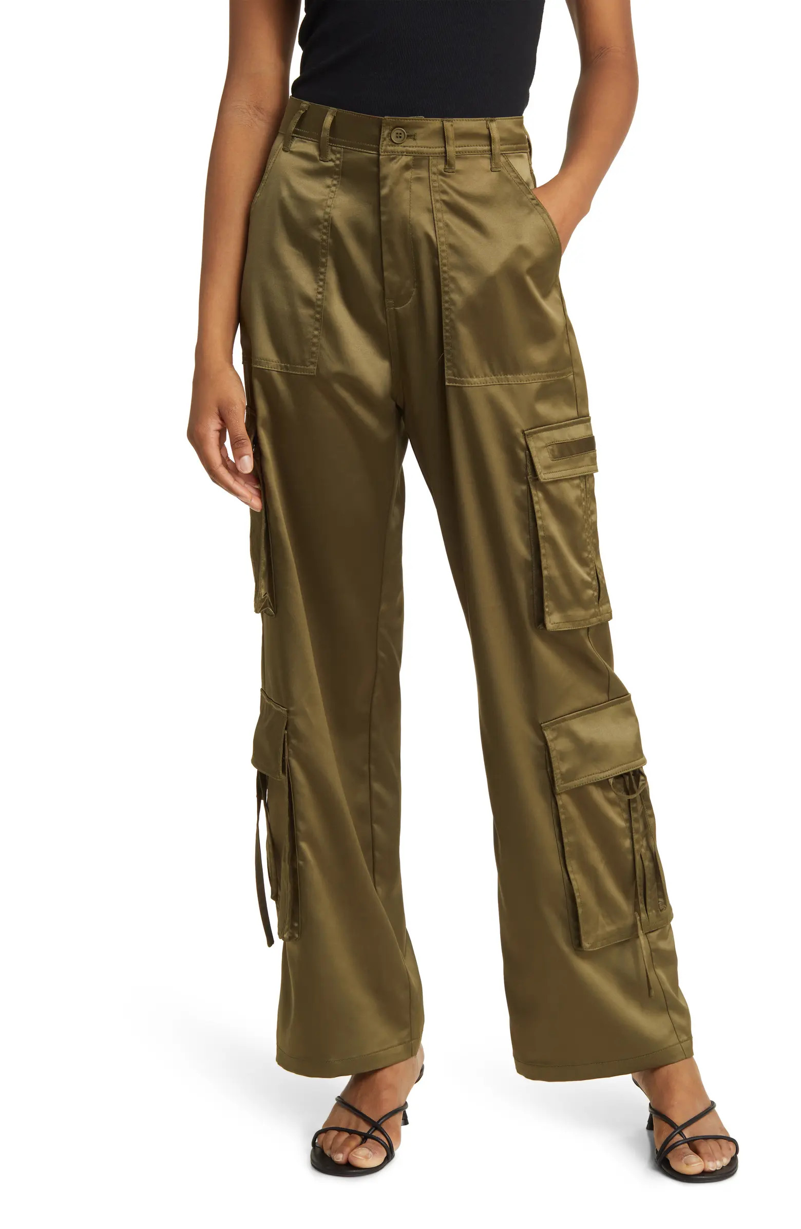 Franklin Satin Cargo Pants | Nordstrom