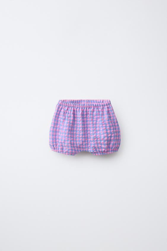 GINGHAM BLOOMERS | Zara US