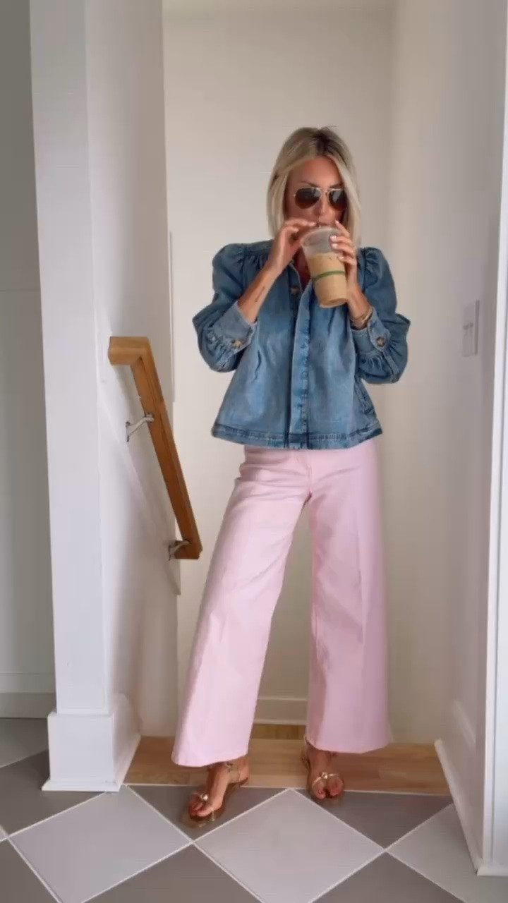 Loving this chic denim look 💕 wearing XS/2.

Loverly Grey, Walmart find, Walmart fashion, denim jacket, pink jeans, pink denim 

 #LTKSeasonal