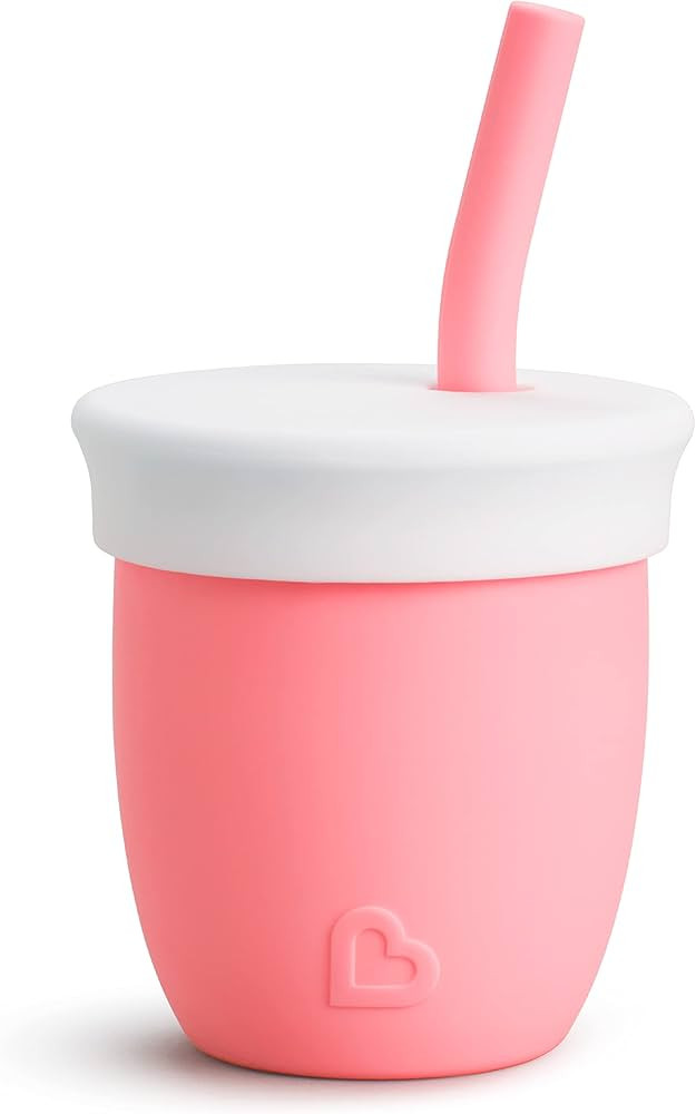 Munchkin C’est Silicone! Open Training Cup with Straw for Babies and Toddlers 6 Months+, 4 Ounc... | Amazon (US)