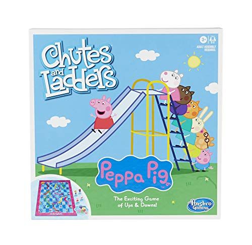 Hasbro Gaming Chutes and Ladders: Peppa Pig Edition Board Game for Kids Ages 3 and Up, for 2-4 Playe | Amazon (US)
