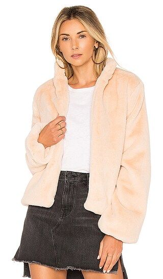 Tularosa Inori Faux Fur Jacket in Sand Stone | Revolve Clothing