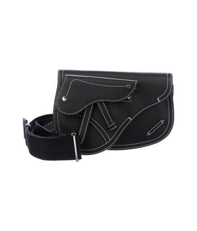 Dior x Kaws 2019 Saddle Waist Bag black Dior x Kaws 2019 Saddle Waist Bag | The RealReal