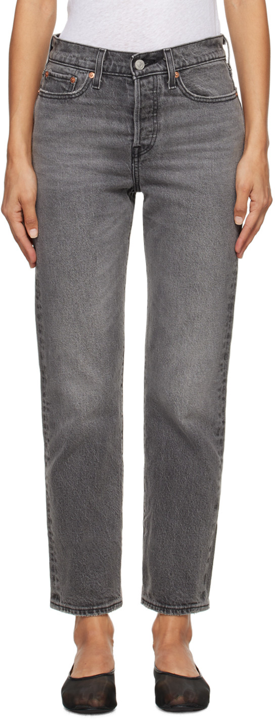 Levi's Gray Wedgie Straight Fit Jeans | SSENSE