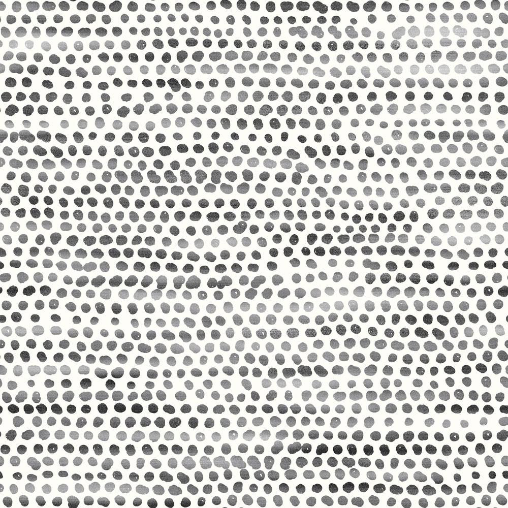 Moire Dots Black & White Peel and Stick Wallpaper 28 sq. ft. | The Home Depot