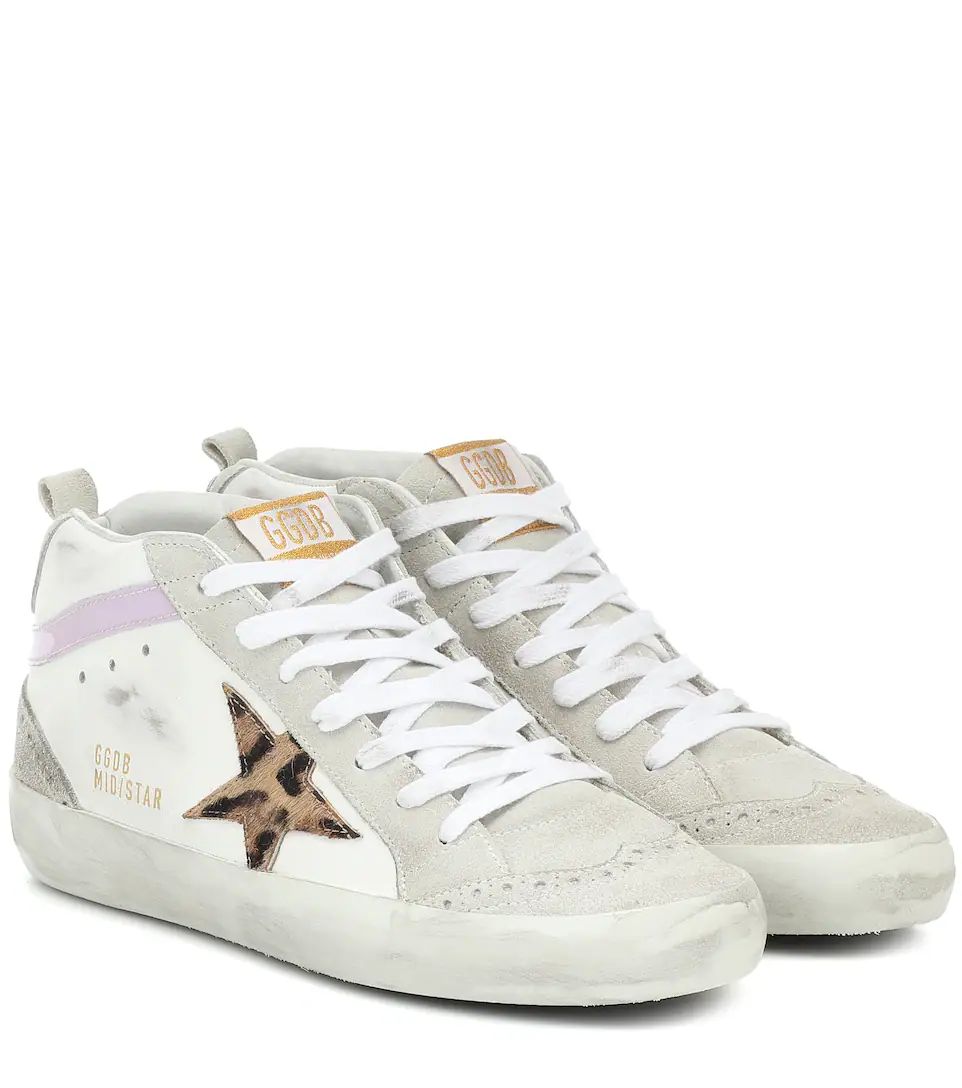 Mid Star leather and suede sneakers | Mytheresa (US/CA)