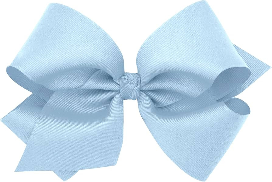 Wee Ones Girls' Classic Grosgrain Hair Bow with Knot Wrap Center on a WeeStay No-Slip Hair Clip, ... | Amazon (US)