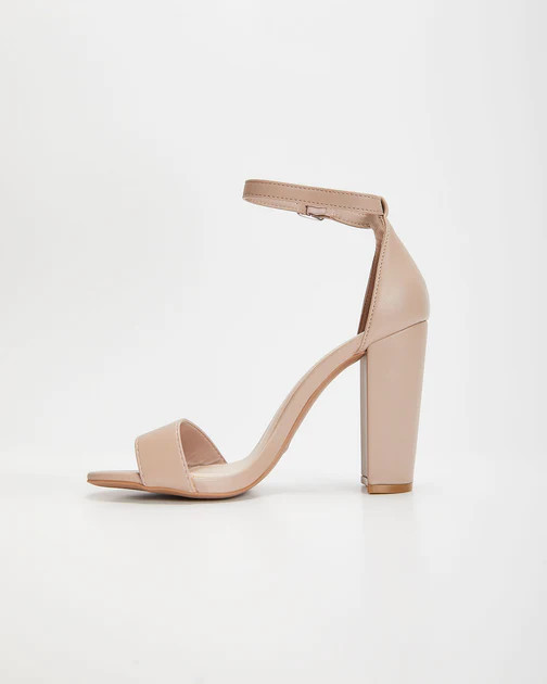 Kiko Ankle Strap Heels - Nude | VICI