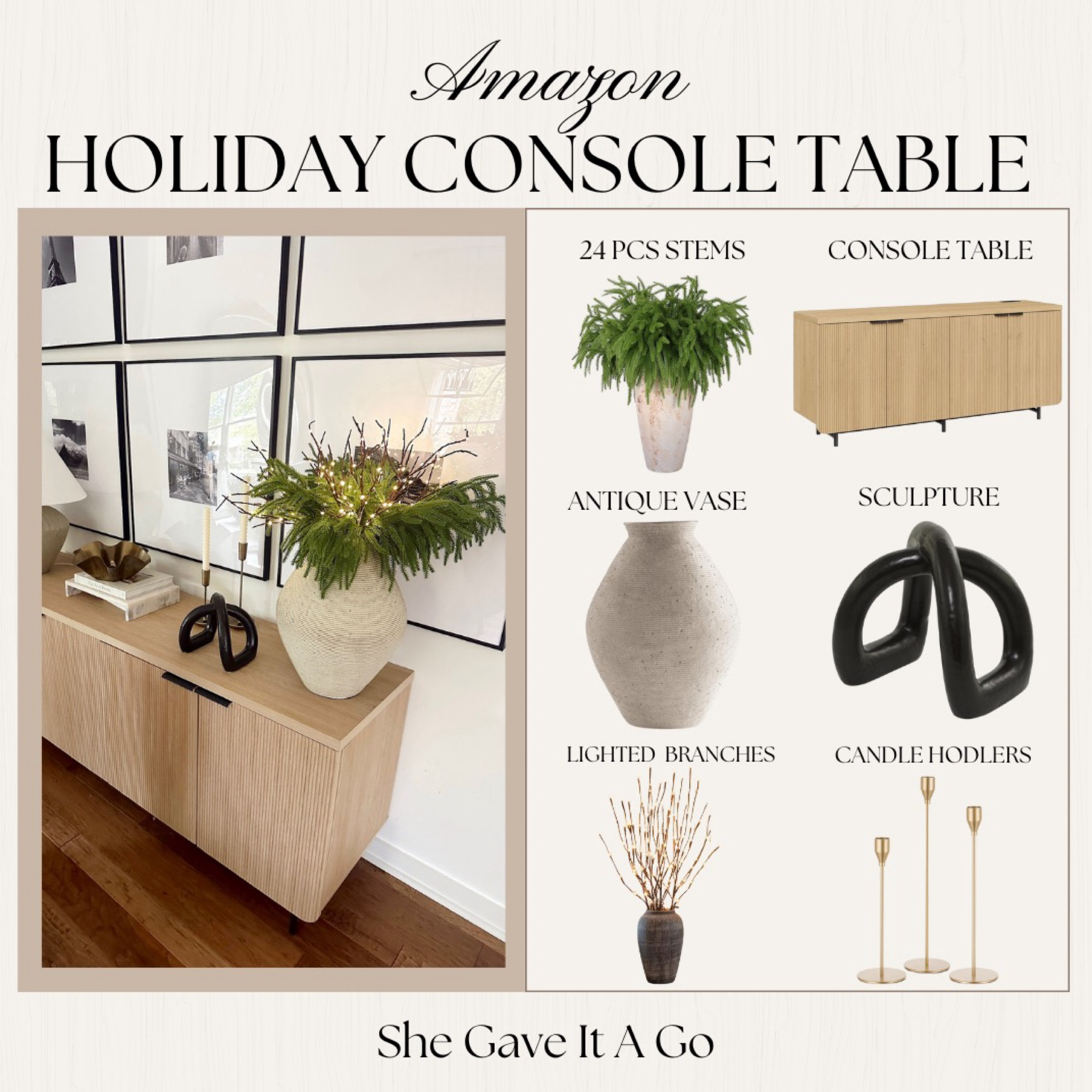 amazon home decor/ console table decor/ holiday decorr

#LTKHoliday #LTKSeasonal #LTKHome