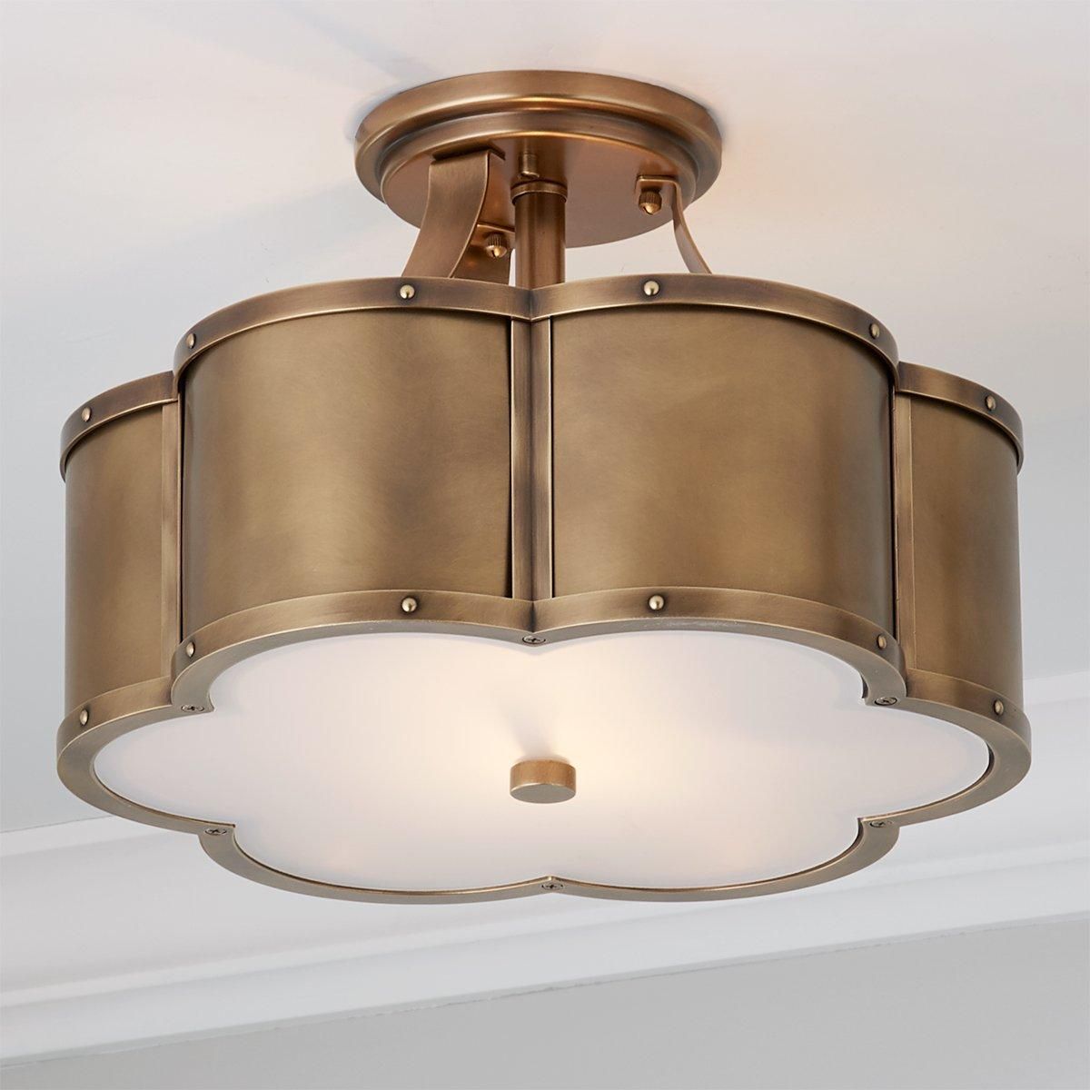 Urban Floral Semi-Flush Ceiling Light - 2 Light | Shades of Light