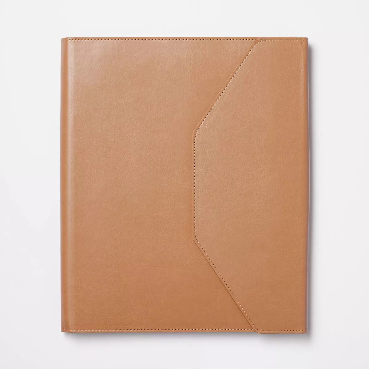 Padfolio with Pockets and 80 Page 0.3" Rule Notepad Brown - Threshold™: Recycled Polyester, Lin... | Target