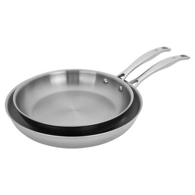 Henckels Clad H3 2-pc Stainless Steel 10-in & 12-in Fry Pan Set | Target