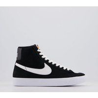 Nike Blazer Mid '77 Gs BLACK WHITE SUEDE | OFFICE London (UK)