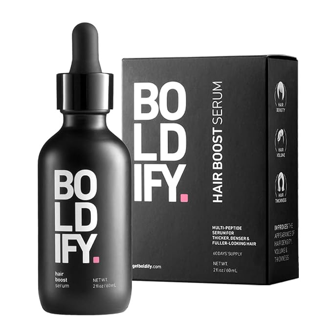 BOLDIFY Hair Growth Serum, Contains 30 Natural Hair Boosters + 4 Clinically Proven Peptides, Hair... | Amazon (US)