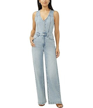 Silver Jeans Co. Vest Jumpsuit -  S | Dillard's