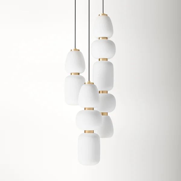 Kace 3 - Light Cluster Geometric LED Pendant | Wayfair Professional