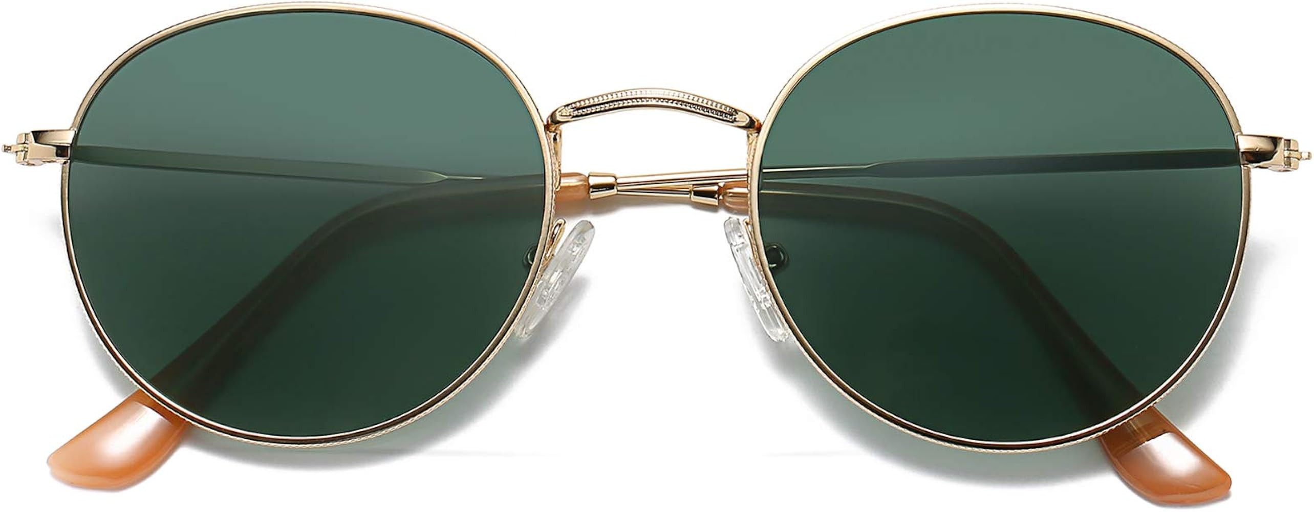 Small Unisex Classic Vintage Round Mirror Lens Polarized Sunglasses LK1702 3447 | Amazon (US)