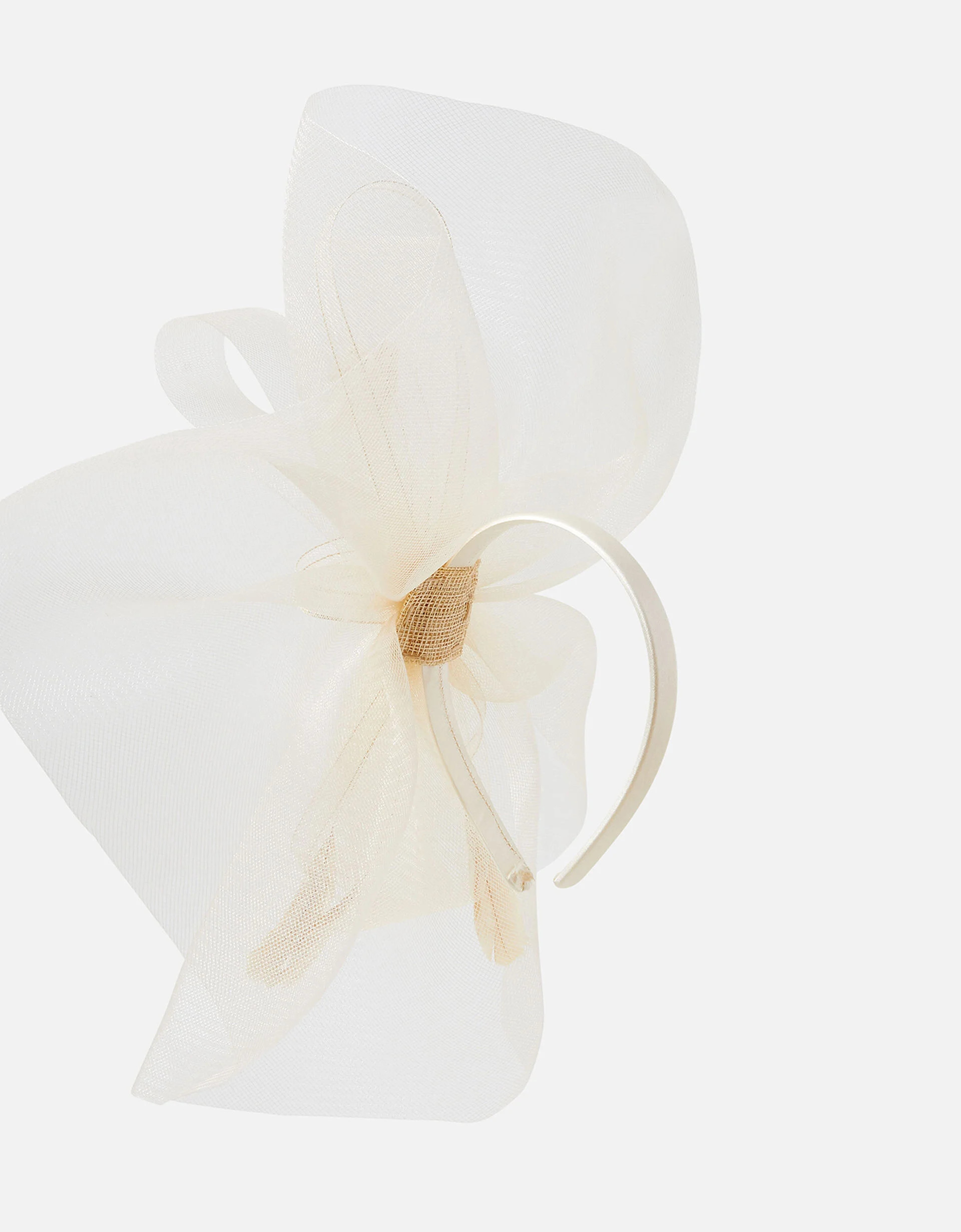 Large Double Bow Crin Headband Natural | Accessorize (Global)