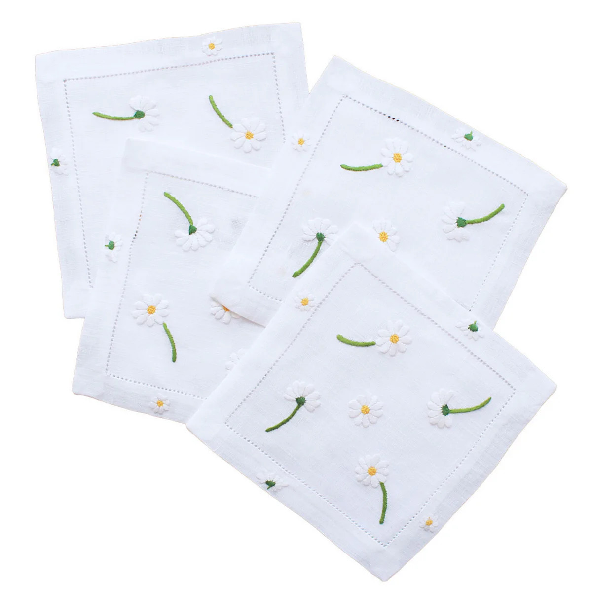 Daisies Cocktail Napkin | Set of 4 | Christian Ladd Home
