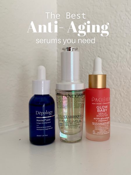 Current serums rotation 💙 

Depology Matryxl 3000
Lancôme clarifique 
Pacífica glow baby vitamin c serum 

#skincare #vitaminc #antiaging #skincareroutine #beauty

#LTKbeauty