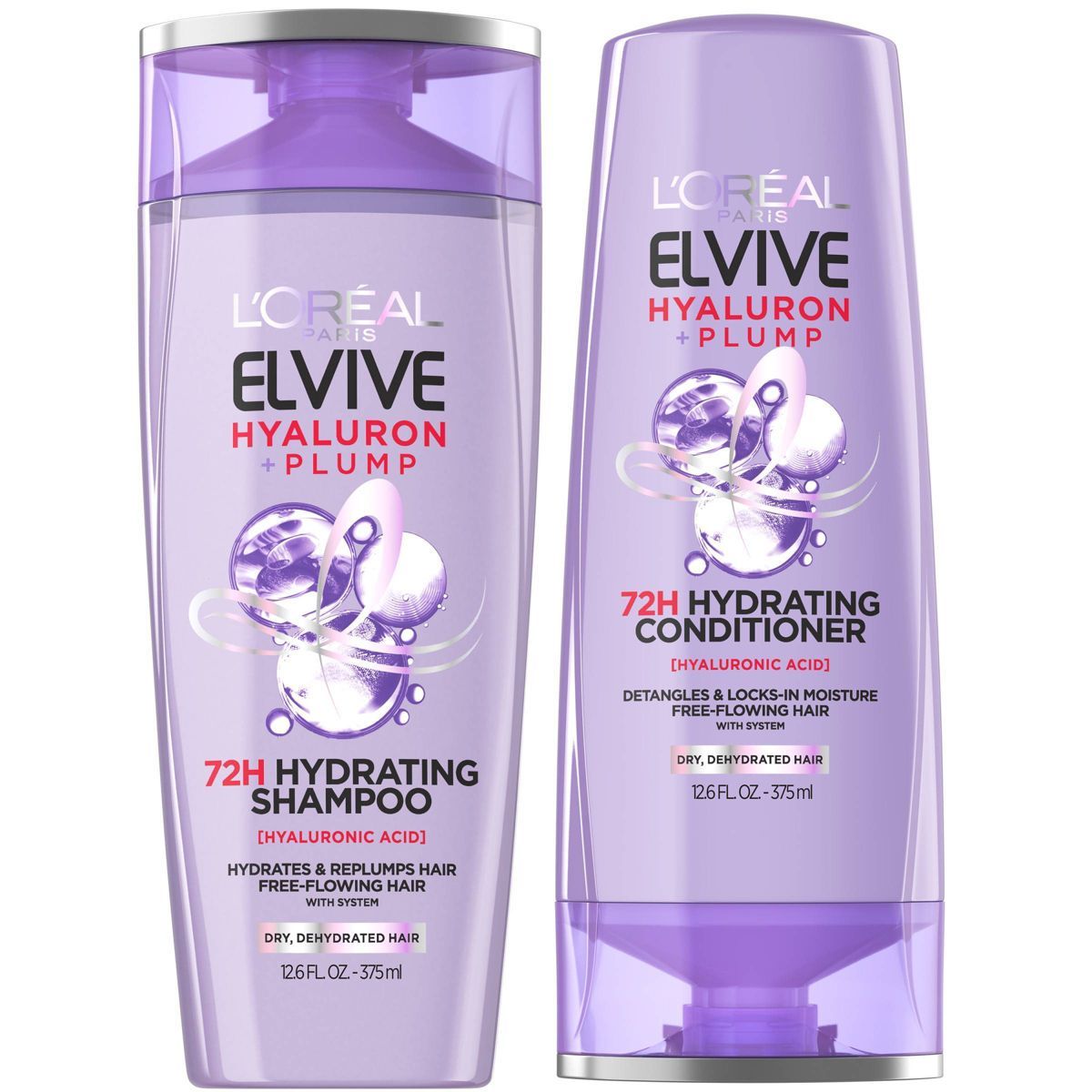 L'Oreal Paris Elvive Hyaluron Plump Shampoo & Conditioner Set - 25.2 fl oz | Target