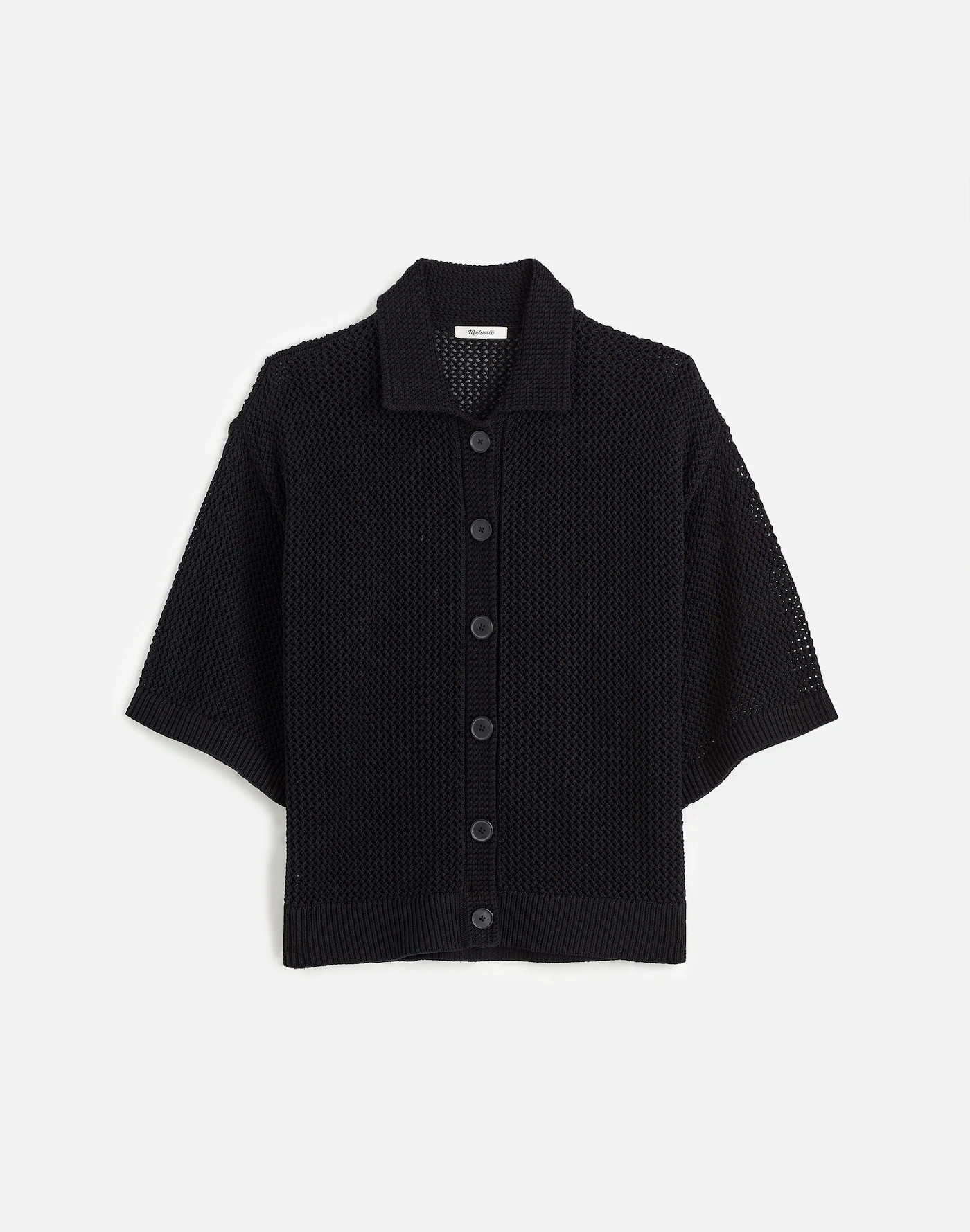 Open-Stitch Button-Front Cardigan | Madewell