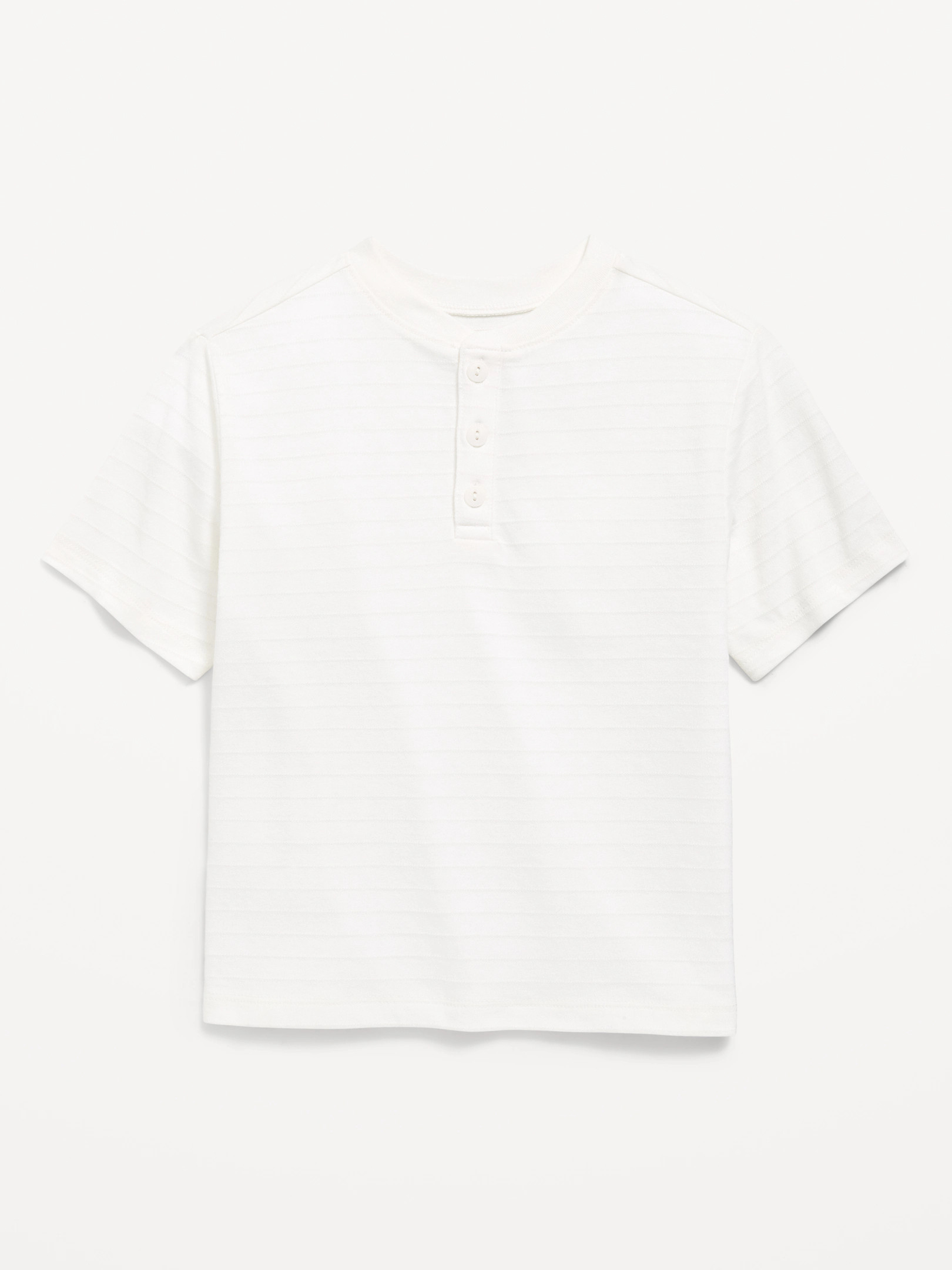 Short-Sleeve Textured Striped Henley T-Shirt for Toddler Boys | Old Navy (US)