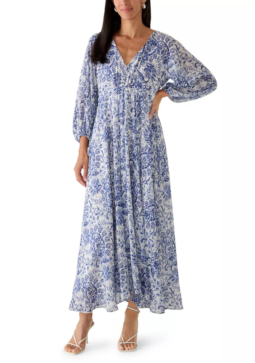 Women's Long Sleeve Floral Maxi Dress | Belk