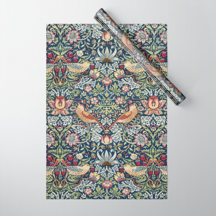 Strawberry Thief by William Morris  Wrapping Paper | Society6
