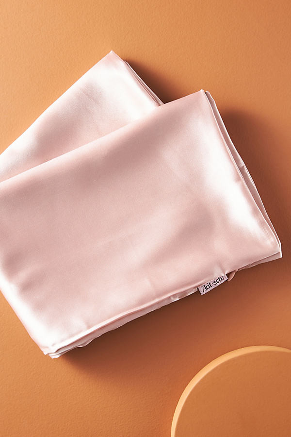 KITSCH Satin Pillowcase By KITSCH in Pink | Anthropologie (US)