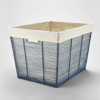 Twisted Rope Laundry Basket Blue - Brightroom™ | Target