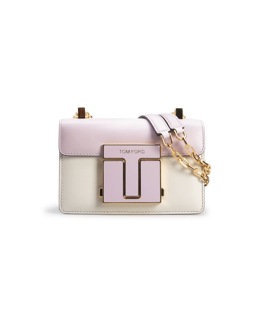 TOM FORD Small Bicolor Calfskin Shoulder Bag | Neiman Marcus