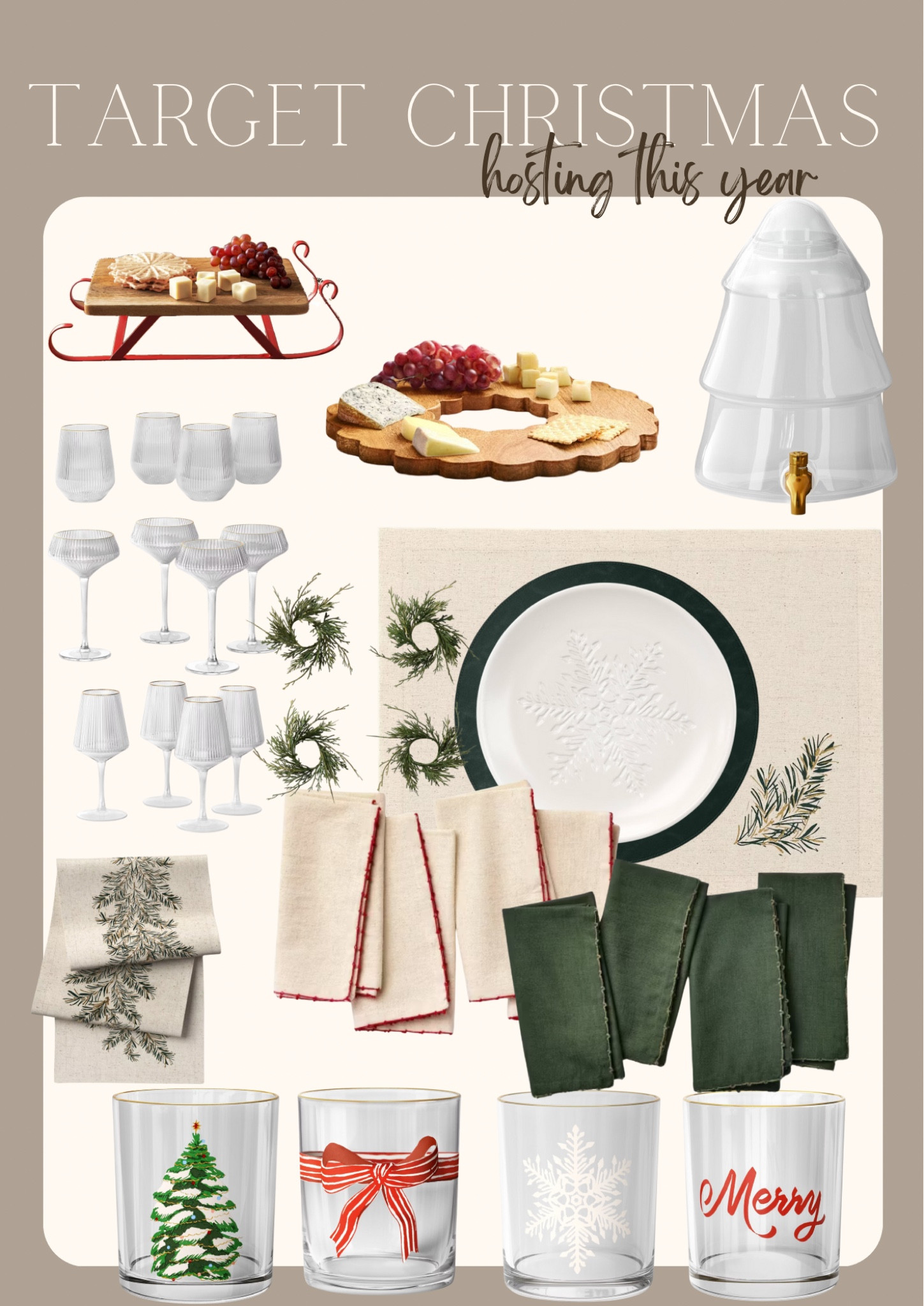 Target Christmas new arrivals 

Christmas host
Christmas dinnerware
Christmas kitchenware
Christmas drink ware 
Hosting Christmas 
Christmas charcuterie 

#LTKHoliday #LTKSeasonal #LTKParties