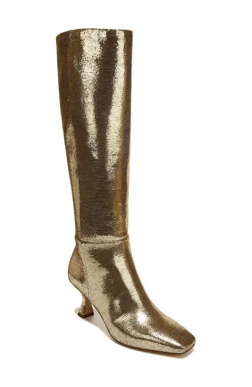 Sam Edelman Leigh Knee High Boot in Gold Disco at Nordstrom, Size 5.5 | Nordstrom