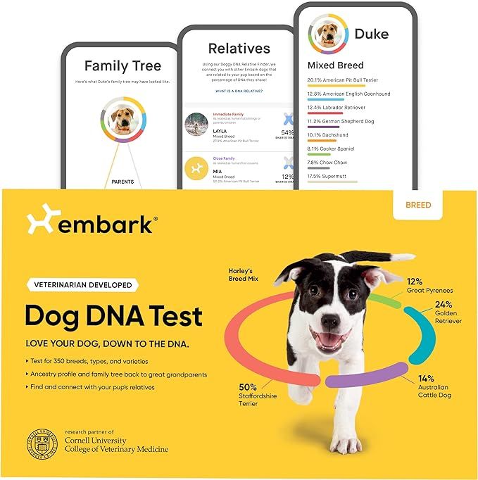 Embark Breed Identification Kit | Most Accurate Dog DNA Test | Test 350+ Dog Breeds | Breed ID Ki... | Amazon (US)