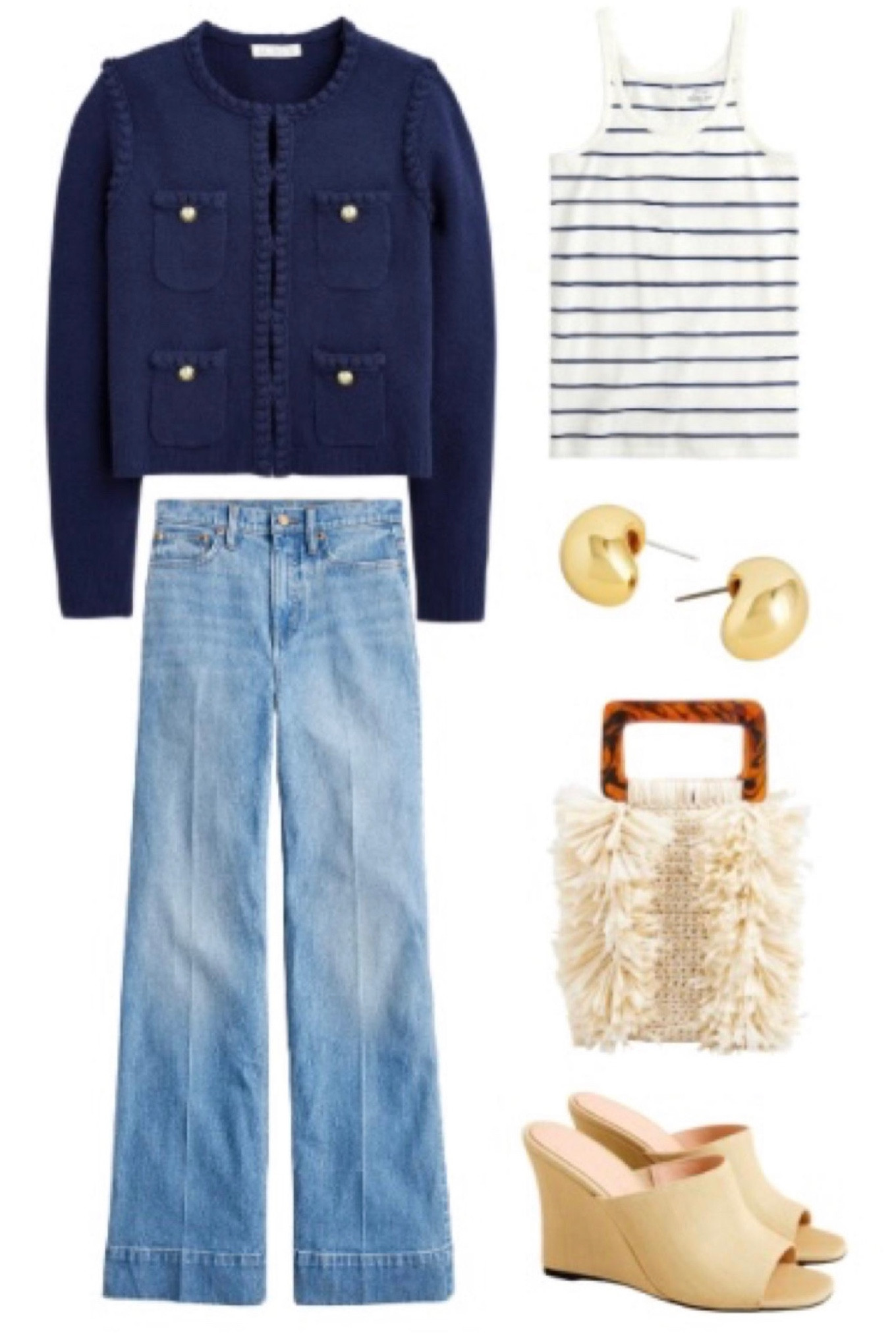  J.Crew
Flare jeans 
Tank top
#ltkunder100
#LTKFind #LTKsalealert #LTKSeasonal