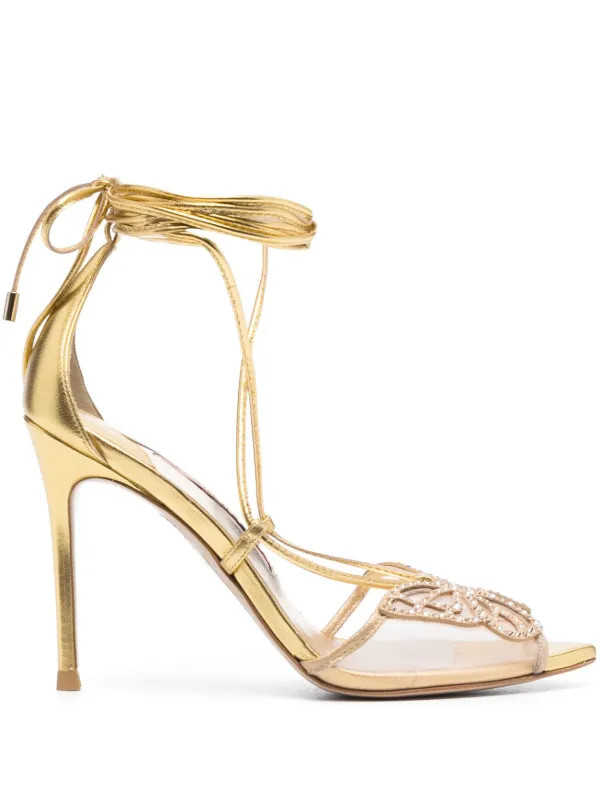 butterfly-detail sandals | Farfetch Global