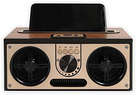 SEVIZ Retro Wireless Bluetooth Speaker, 20W Stereo Sound, Bluetooth 5.0 Device with 4 Hours' Play... | Amazon (US)