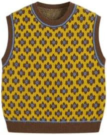 CIDER Sweater Vest Women Sleeveless Cropped Sweaters Cute Graphic Tank Tops Old Money Clothes Fal... | Amazon (US)