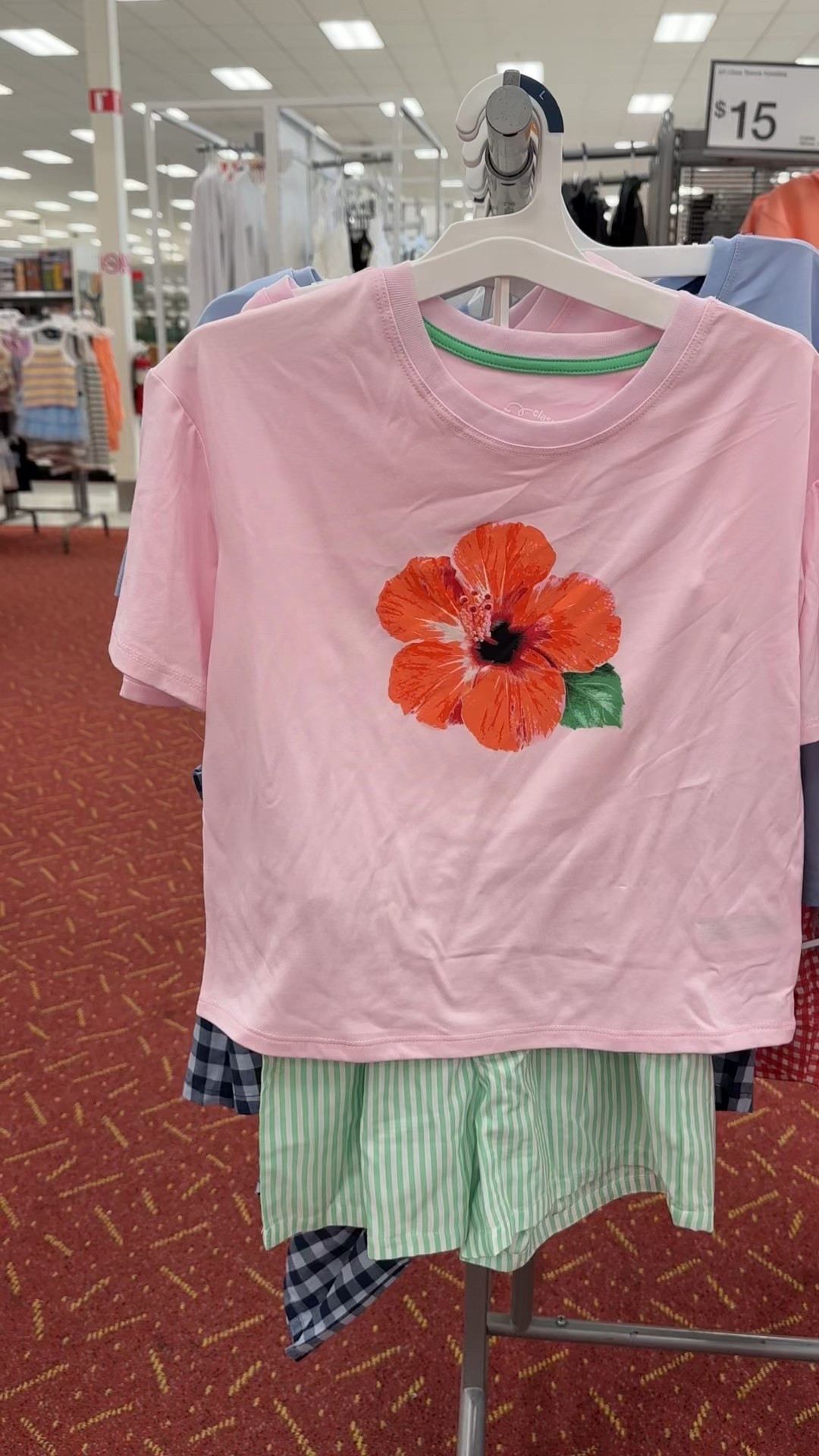 Girls pajamas hibiscus with gingham boxer shorts | summer beachy finds | vacation pajamas #girlspajamas #girlsvacationoutif #kidspajamas #hibiscus 

#LTKStyleTip #LTKKids