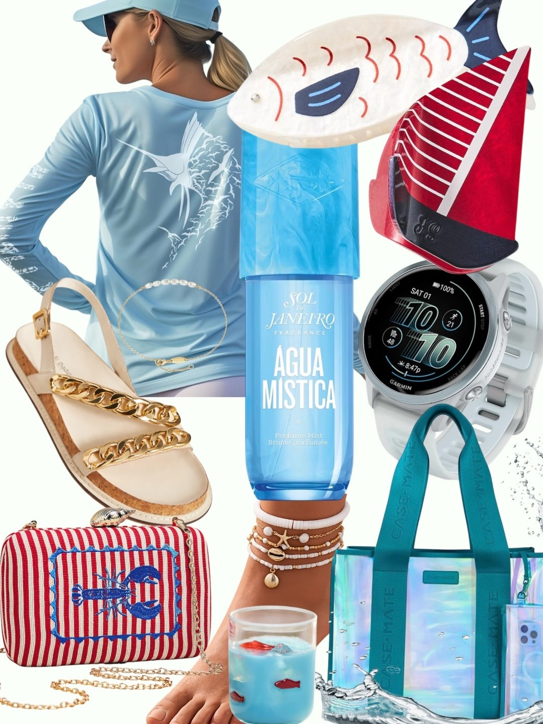 Saltwater vibes, but make it cute 🐟⚓️
Obsessed with this nautical mix—playful fish + sailboat clips, breezy blue layers, and coastal-chic accessories that feel like summer on repeat. Easy, beachy, and eye-catching without trying too hard.

#LTKfinds #LTKStyle #LTKAmazonfinds
#LTKAnthropologie #CoastalStyle #NauticalVibes #BeachyLooks #SummerStyle #ResortWear 

#LTKTravel #LTKActive #LTKgrwm