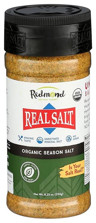 Redmond - Real Salt Seasoning, Natural Unrefined Gluten Free 8.25 Ounce | Amazon (US)