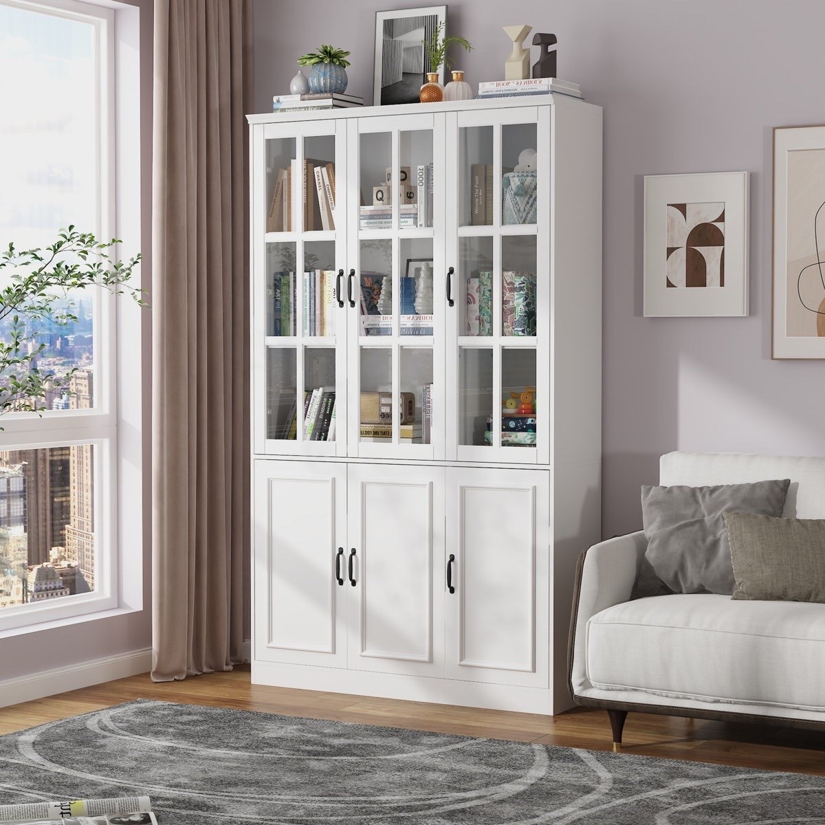 Inspired by elegant home libraries, the 78.7” H x 47” W 5-Tier Bookcase with Glass Doors offers generous display space while protecting your favorite books, collectibles, and décor behind beautiful glass-paneled doors. Its grand proportions make it a sophisticated focal point for any living room, home office, or study. ON SALE and under $400.

Ideas:

* home library inspiration
* luxury home office
* elegant storage solutions
* timeless interior design
* bookshelf styling ideas

Keywords:

* 5-tier bookcase
* wide bookcase with glass doors
* glass door bookshelf
* tall display bookcase
* home library furniture
* office bookcase
* display cabinet
* living room bookshelf
* bookcase with doors
* luxury storage furniture
* elegant home décor
* classic bookshelf
* reading room furniture
* study room storage
* designer-inspired furniture
* bookshelf cabinet
* home organization
* timeless interior design
* sophisticated storage solutions
* statement bookcase

#LTKHome #LTKSaleAlert #LTKSeasonal