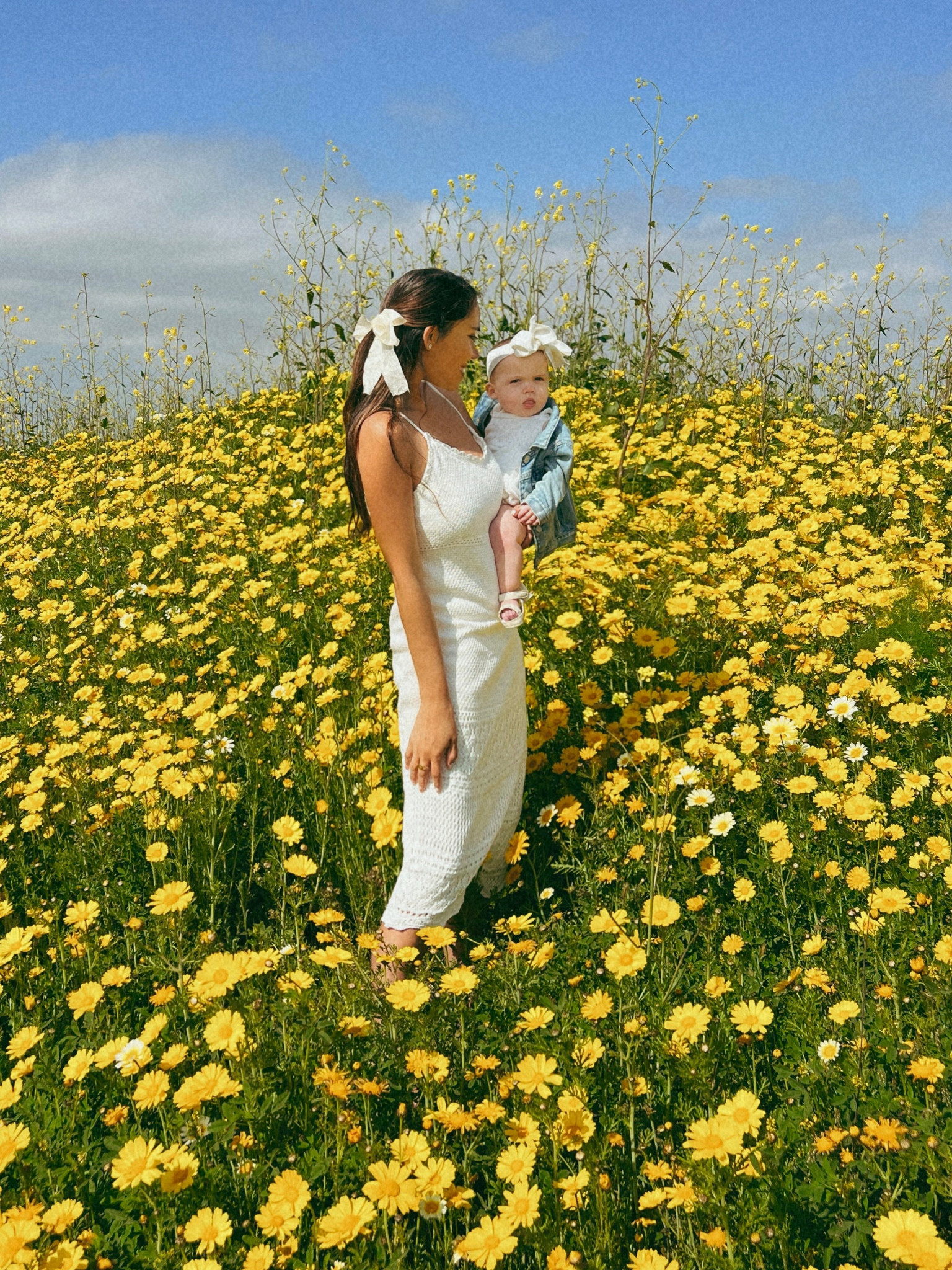 White dress
Crochet dress
Summer dress
Vacation outfit
Baby girl outfit 
Baby jean jacket 
Hair clip bow 
Mothers day


#LTKtravel #LTKbaby #LTKstyletip