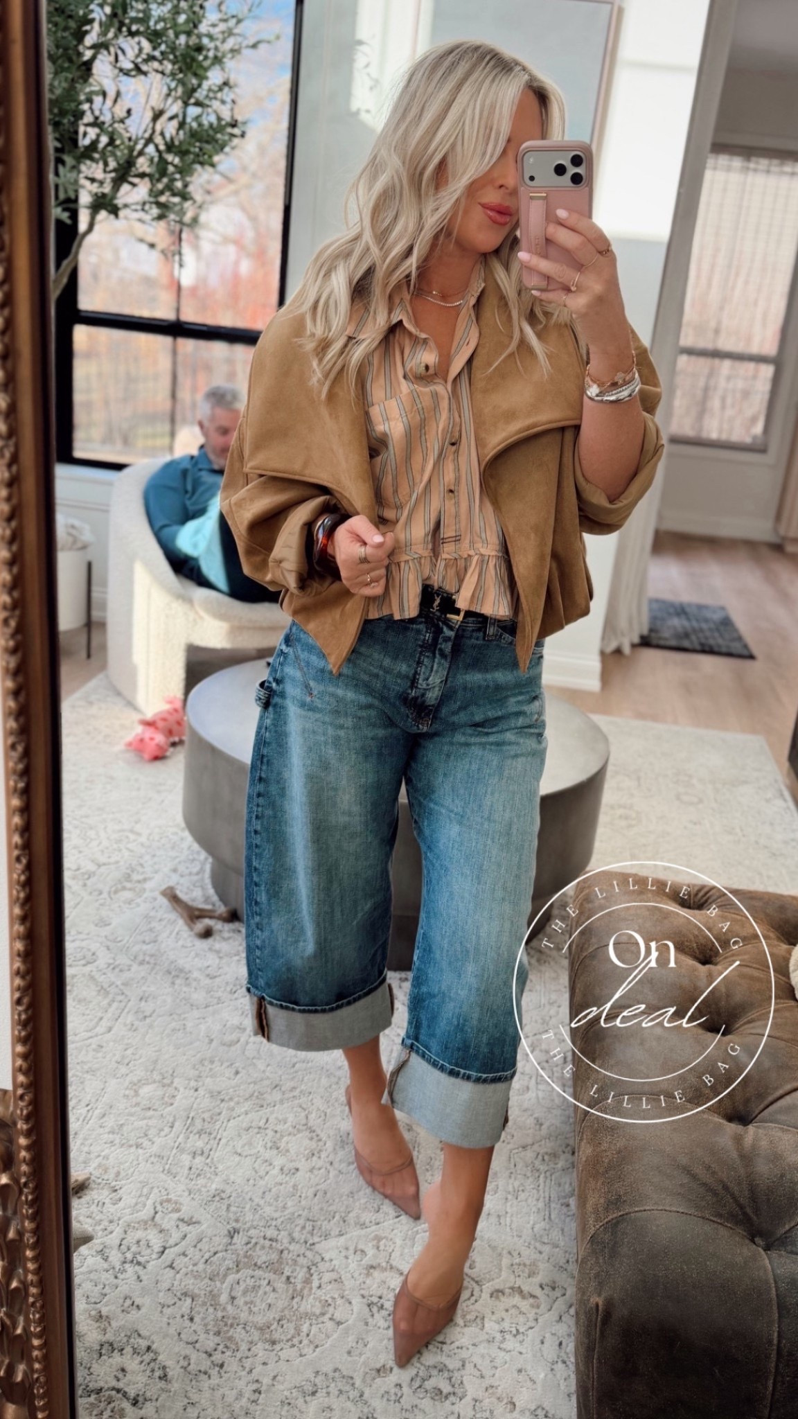 OOTD🤍 my jeans are on sale using code: ANTHRO20! 

wearing small in top and I have a few colors including plain white and always get so many compliments! 
Jeans I sized up one but not sure I needed to! 

Spring outfits. Sandals. Spring break. Date night. Zara. Jacket. 

#LTKootd #LTKSaleAlert