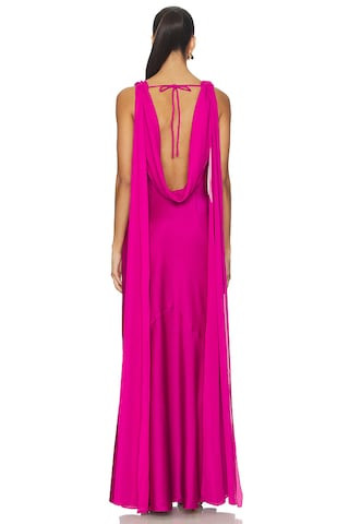 Runaway The Label Gabriella Cowl Maxi Dress in Fuchsia from Revolve.com | Revolve Clothing (Global)