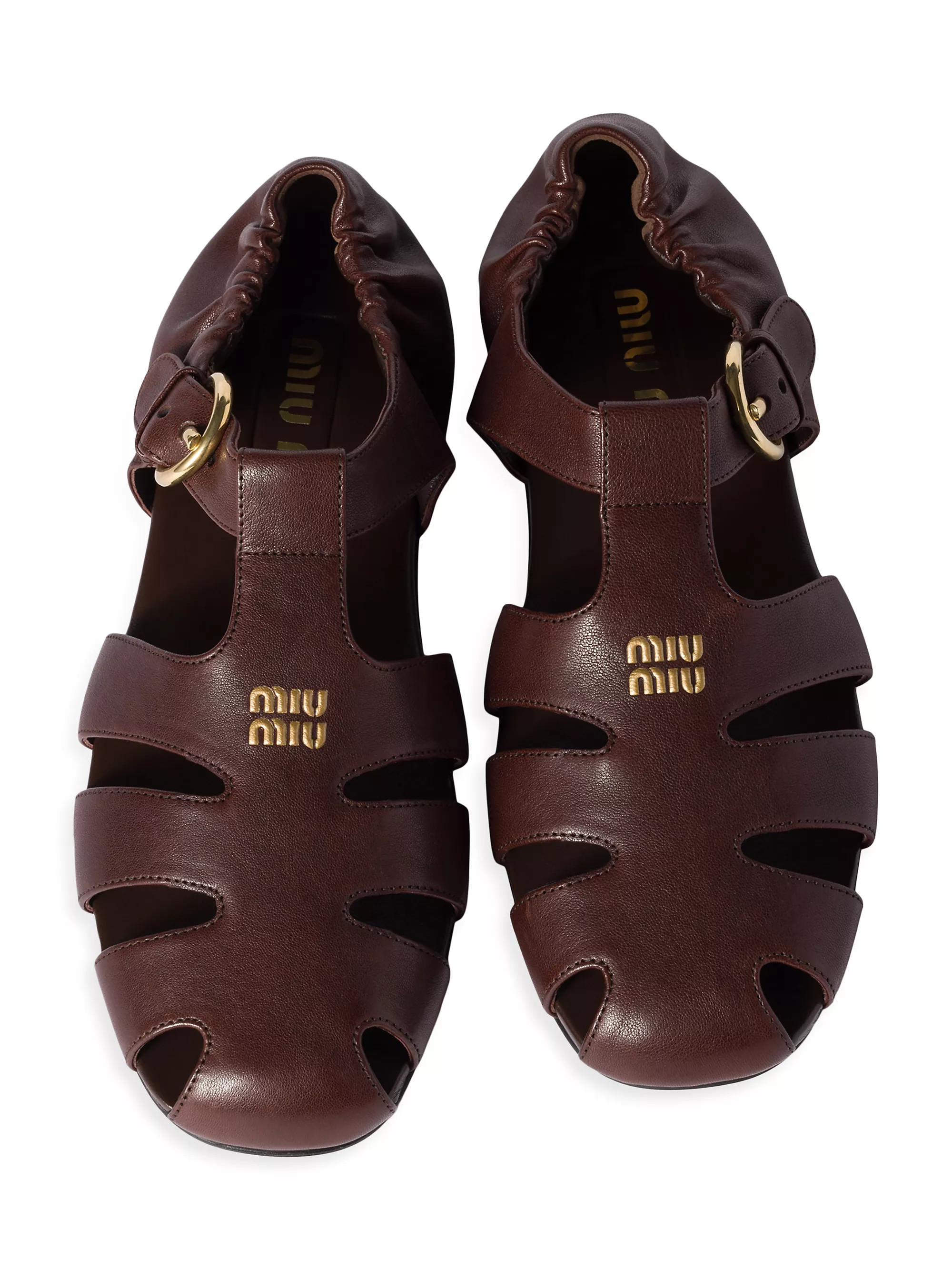 Ruches Nappa Leather Fisherman Sandals | Saks Fifth Avenue