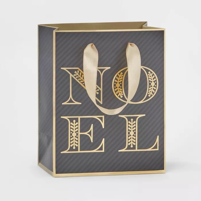 Petite Noel Gift Bag Black - Wondershop&#8482; | Target