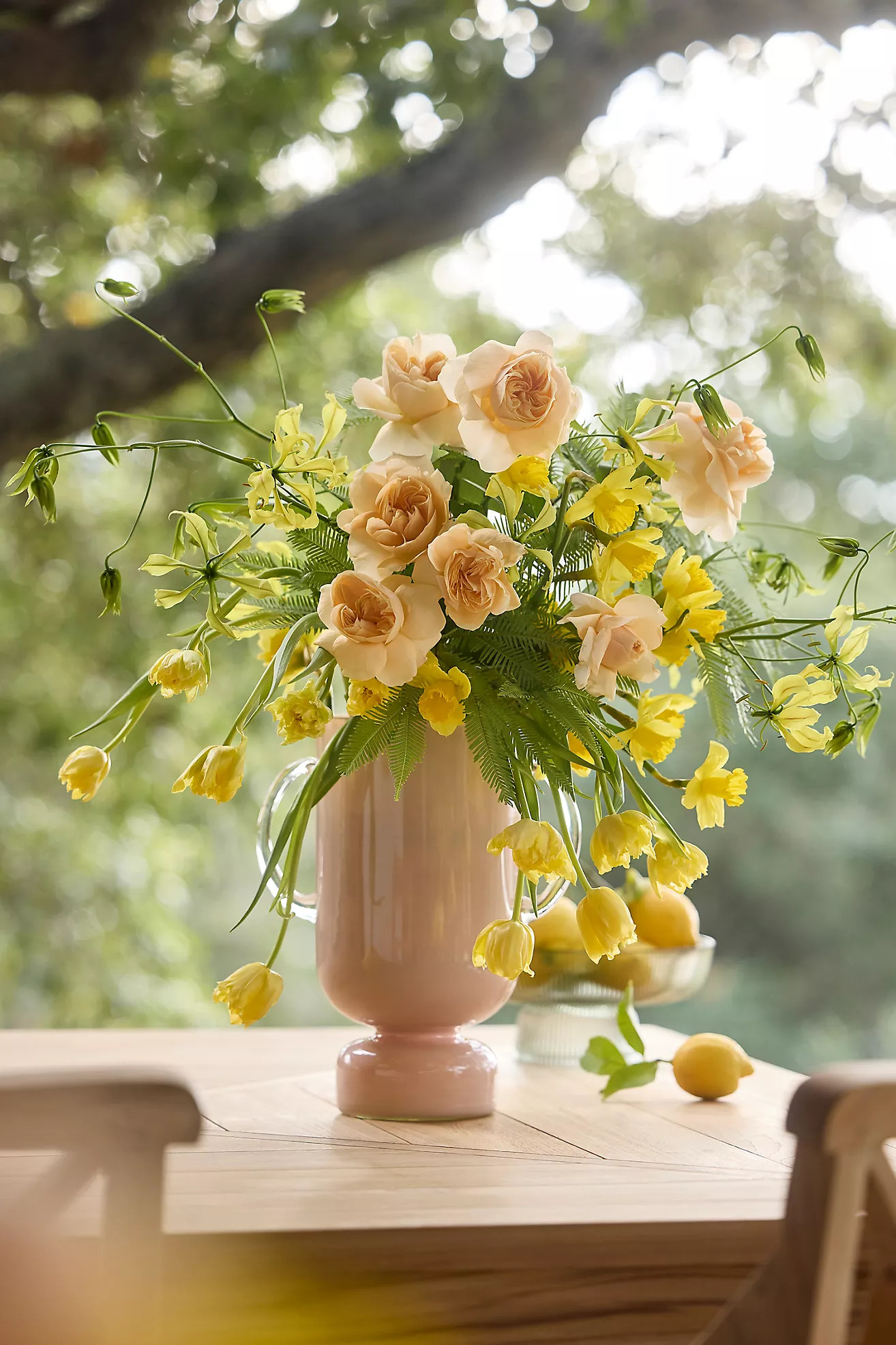 Handled Glass Vase, Medium | Anthropologie (US)