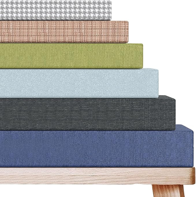 Detiblue Custom Bench Cushion - Customizable Fabric/Color/Size/Non-Slip Methods/Piping, Outdoor P... | Amazon (US)